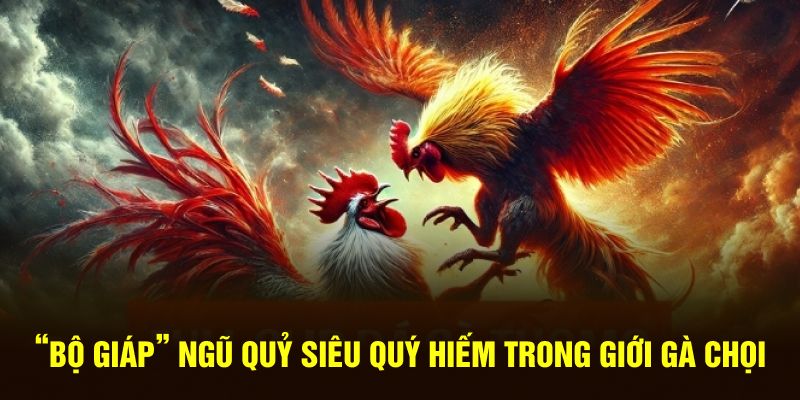 “Bộ giáp” ngũ quỷ siêu quý hiếm trong giới gà chọi